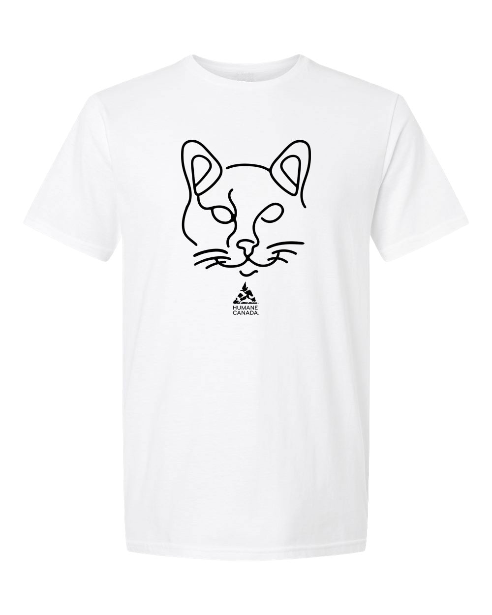 Line Art Cat - Crewneck Unisex T-shirt