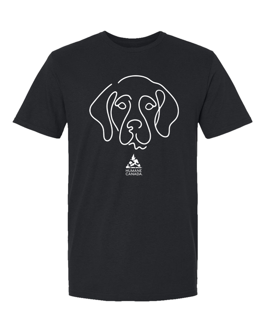 Line Art Hound - Crewneck Unisex T-shirt