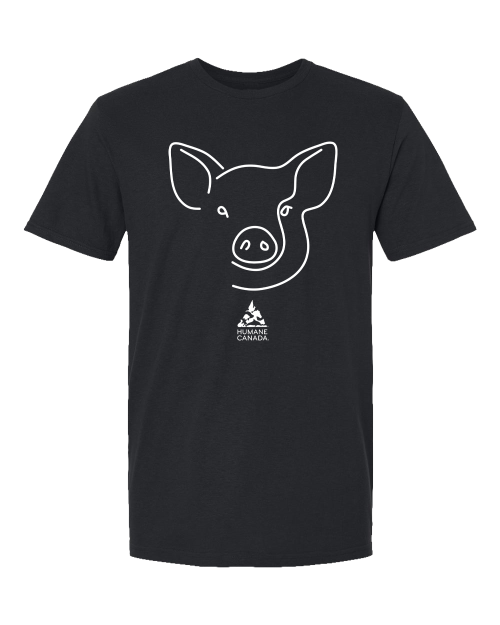 Line Art Pig - Crewneck Unisex T-shirt