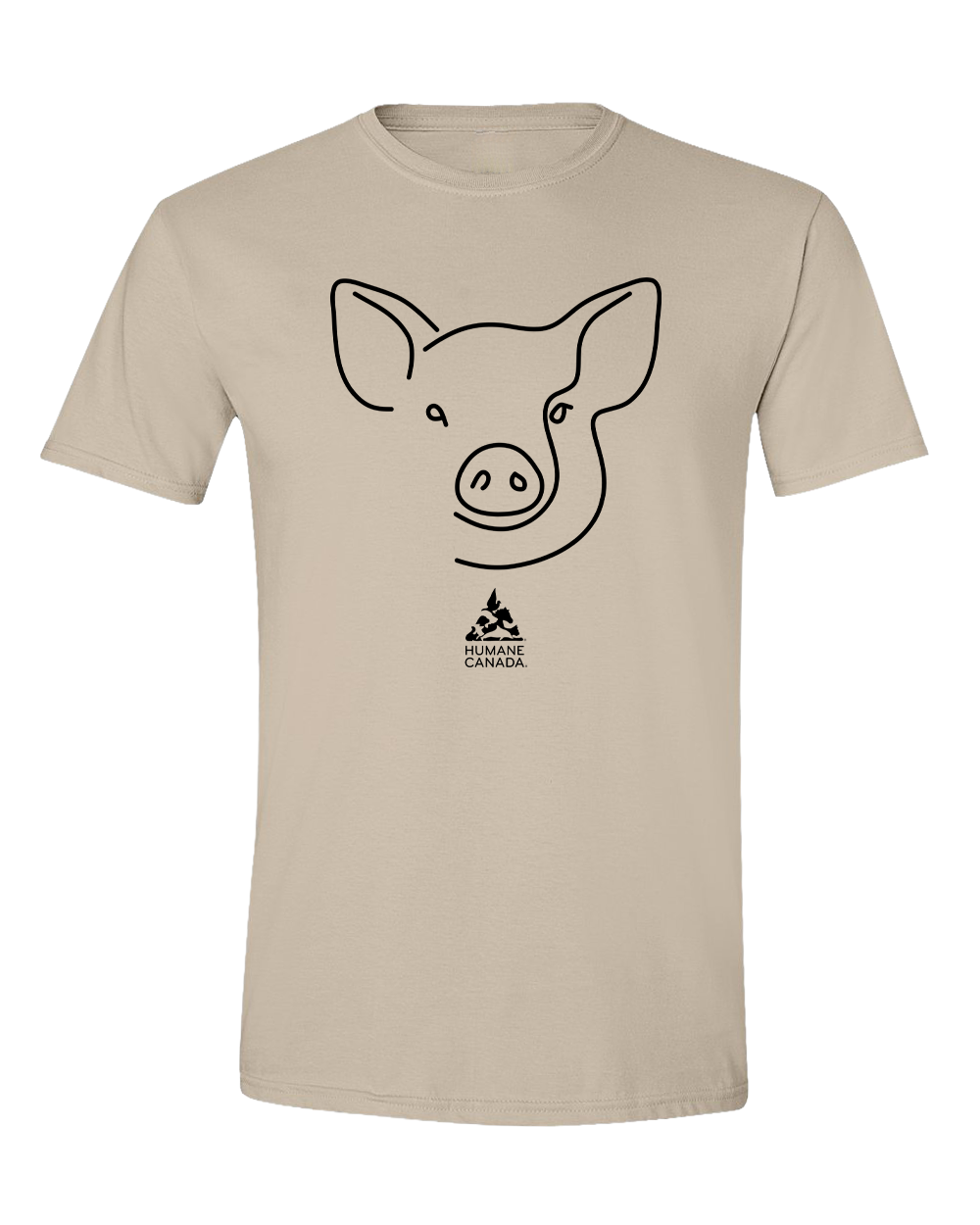 Line Art Pig - Crewneck Unisex T-shirt