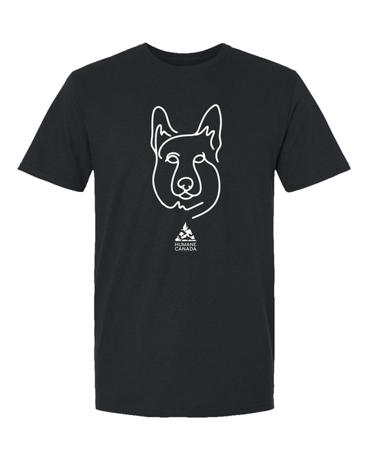 Line Art Shepherd - Crewneck Unisex T-shirt