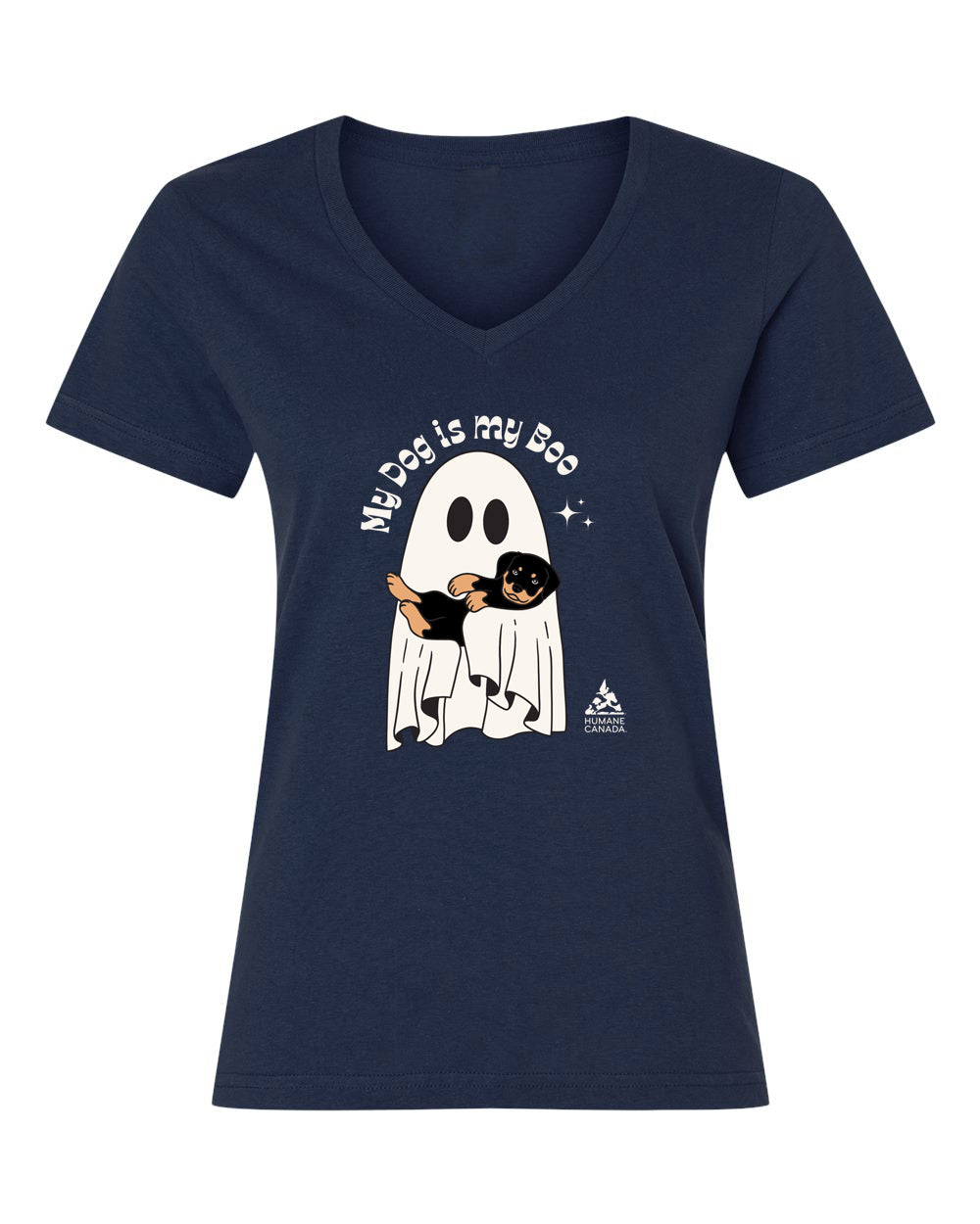 My Dog is My Boo- V-Neck Ladies T-shirt