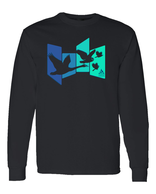 Panel Birds - Long Sleeve T-shirt