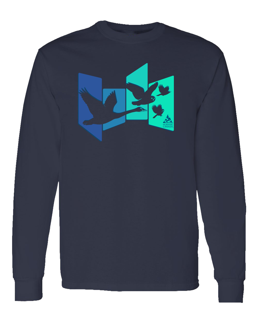 Panel Birds - Long Sleeve T-shirt