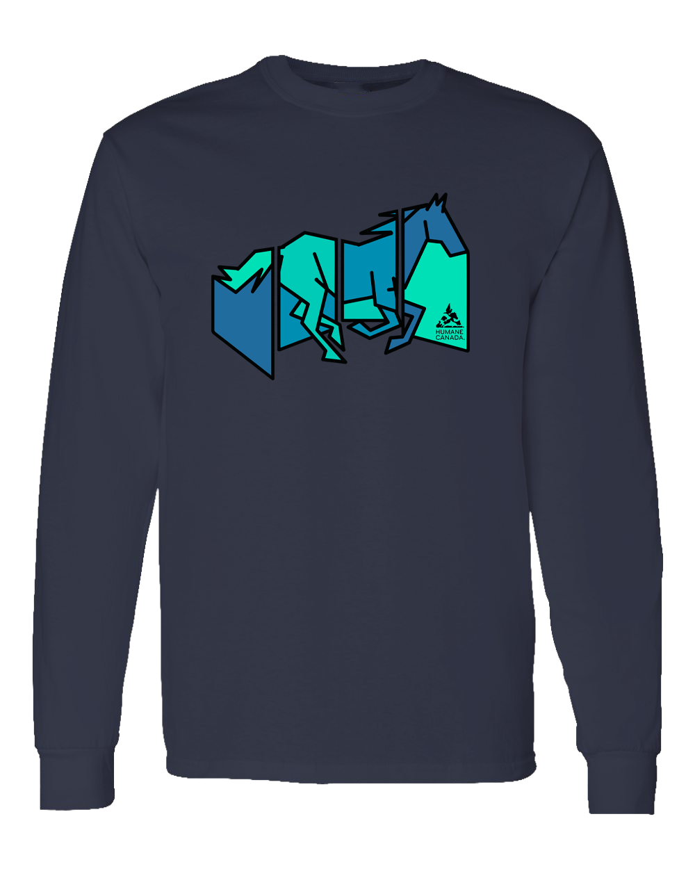 Panel Horse - Long Sleeve T-shirt
