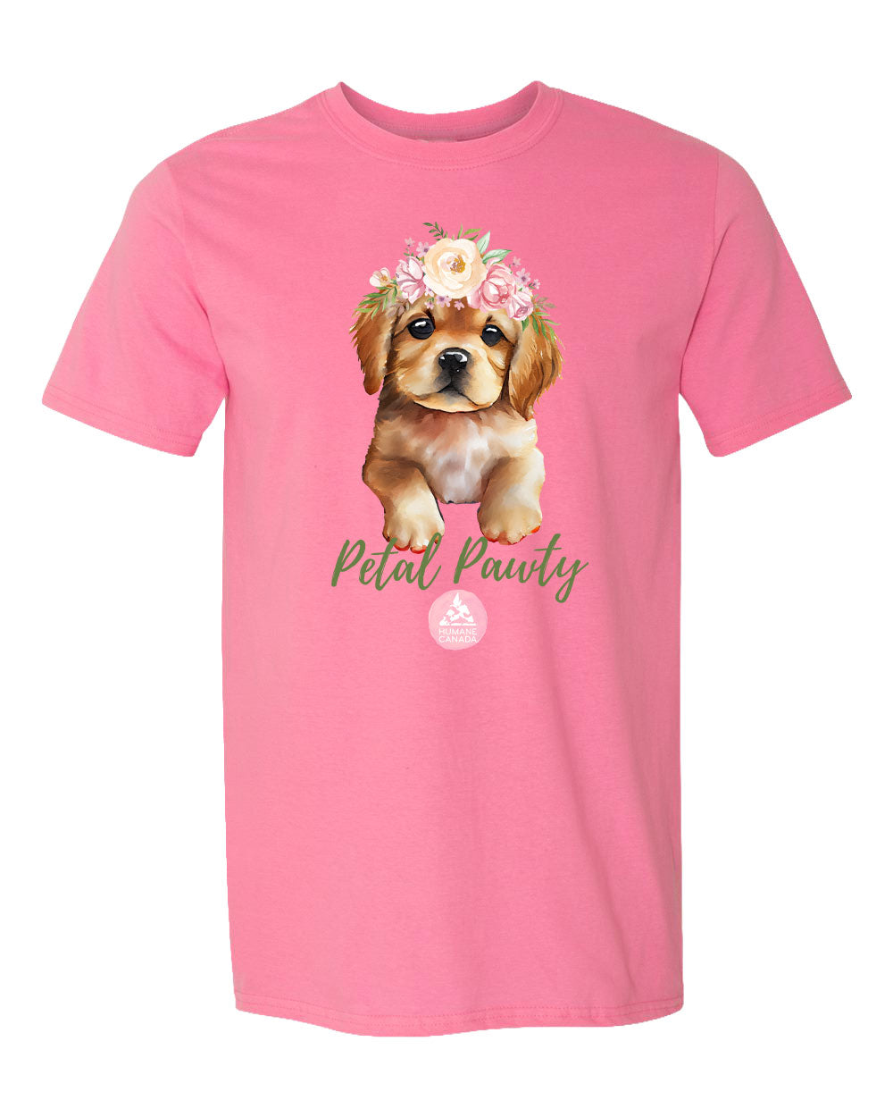 Petal Pawty Puppy - Crewneck Unisex T-shirt