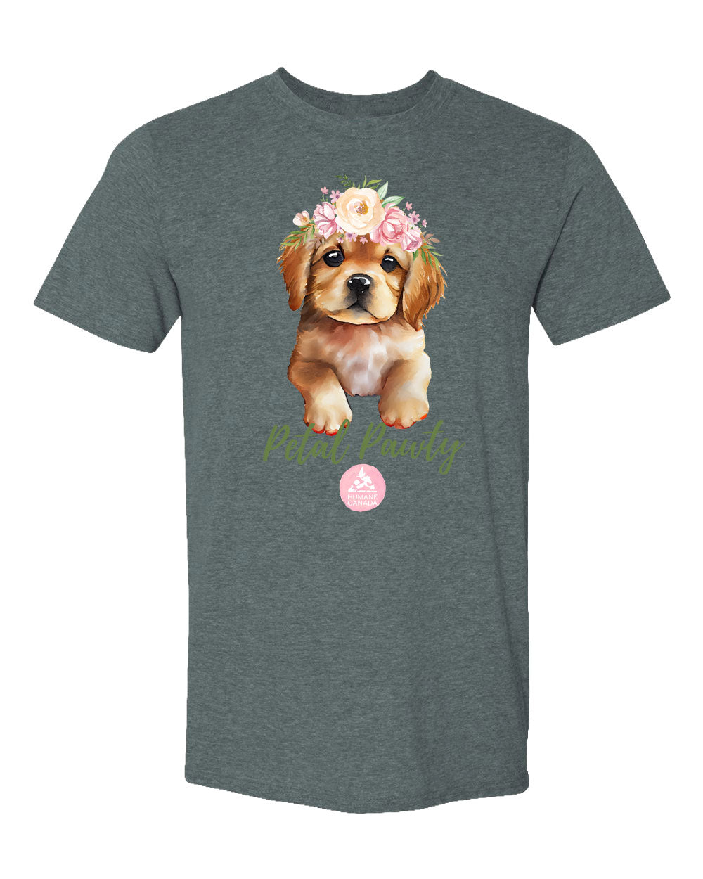 Petal Pawty Puppy - Crewneck Unisex T-shirt