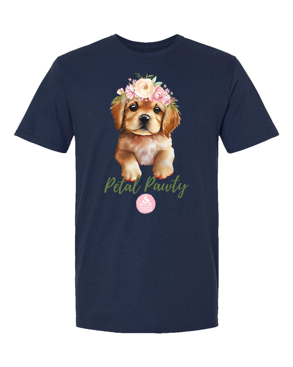 Petal Pawty Puppy - Crewneck Unisex T-shirt