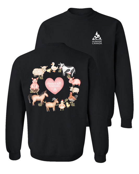 Protect All Farm Animals - Crewneck Sweatshirt