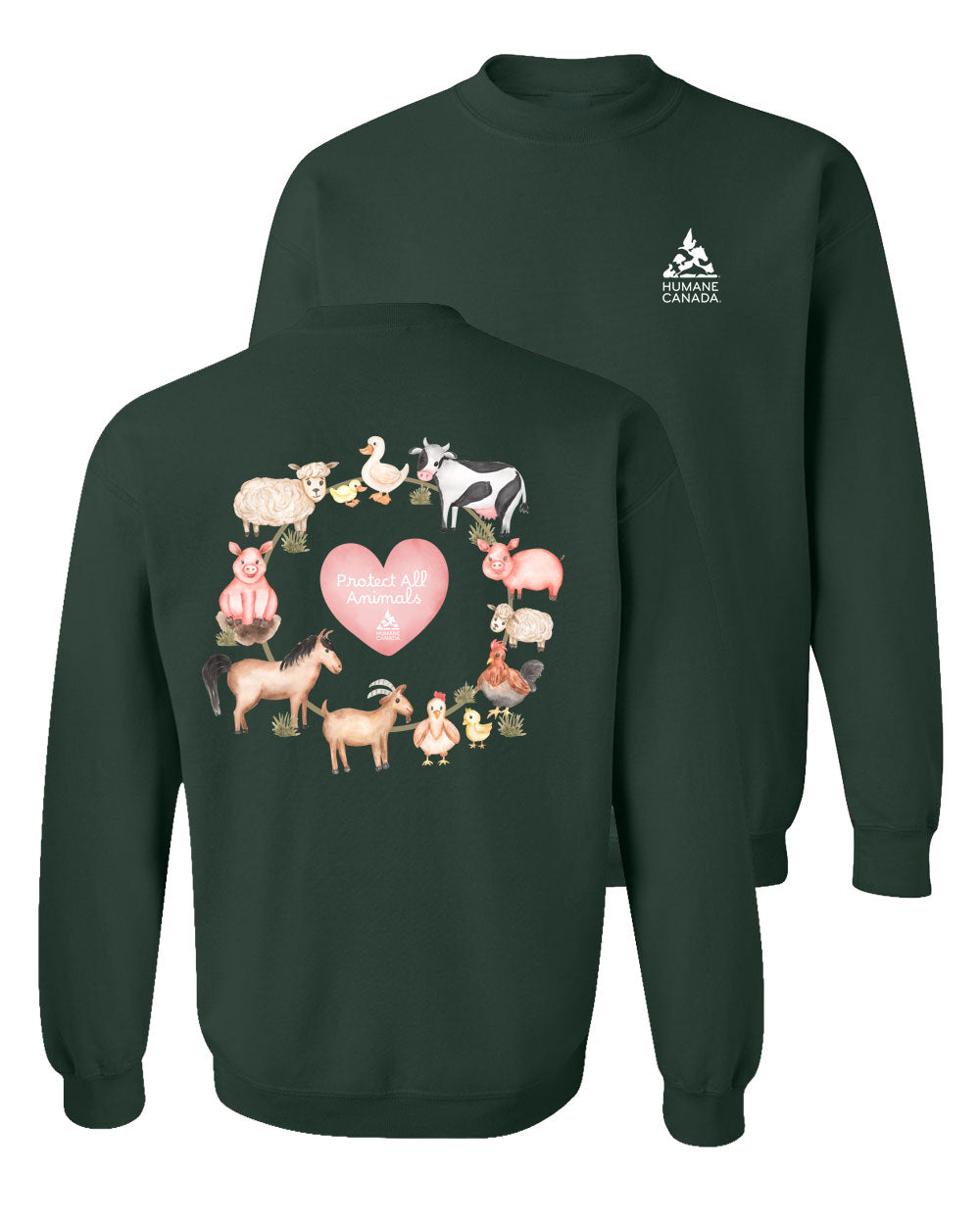 Protect All Farm Animals - Crewneck Sweatshirt
