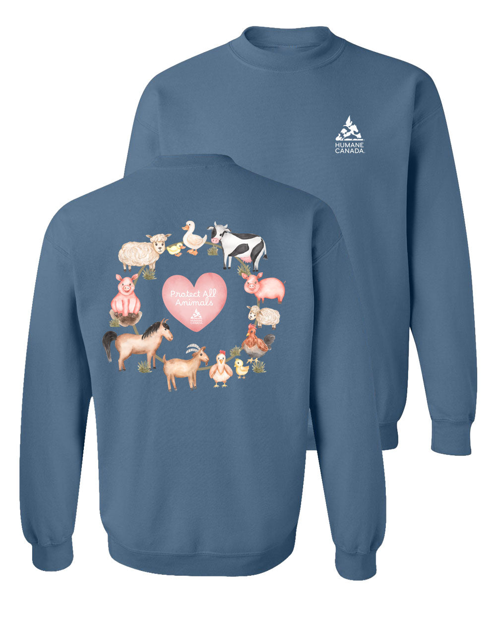 Protect All Farm Animals - Crewneck Sweatshirt