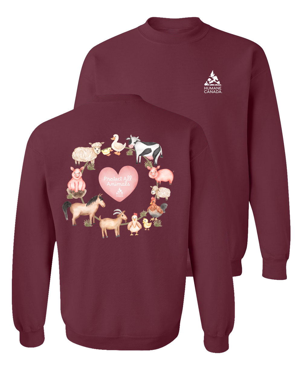 Protect All Farm Animals - Crewneck Sweatshirt