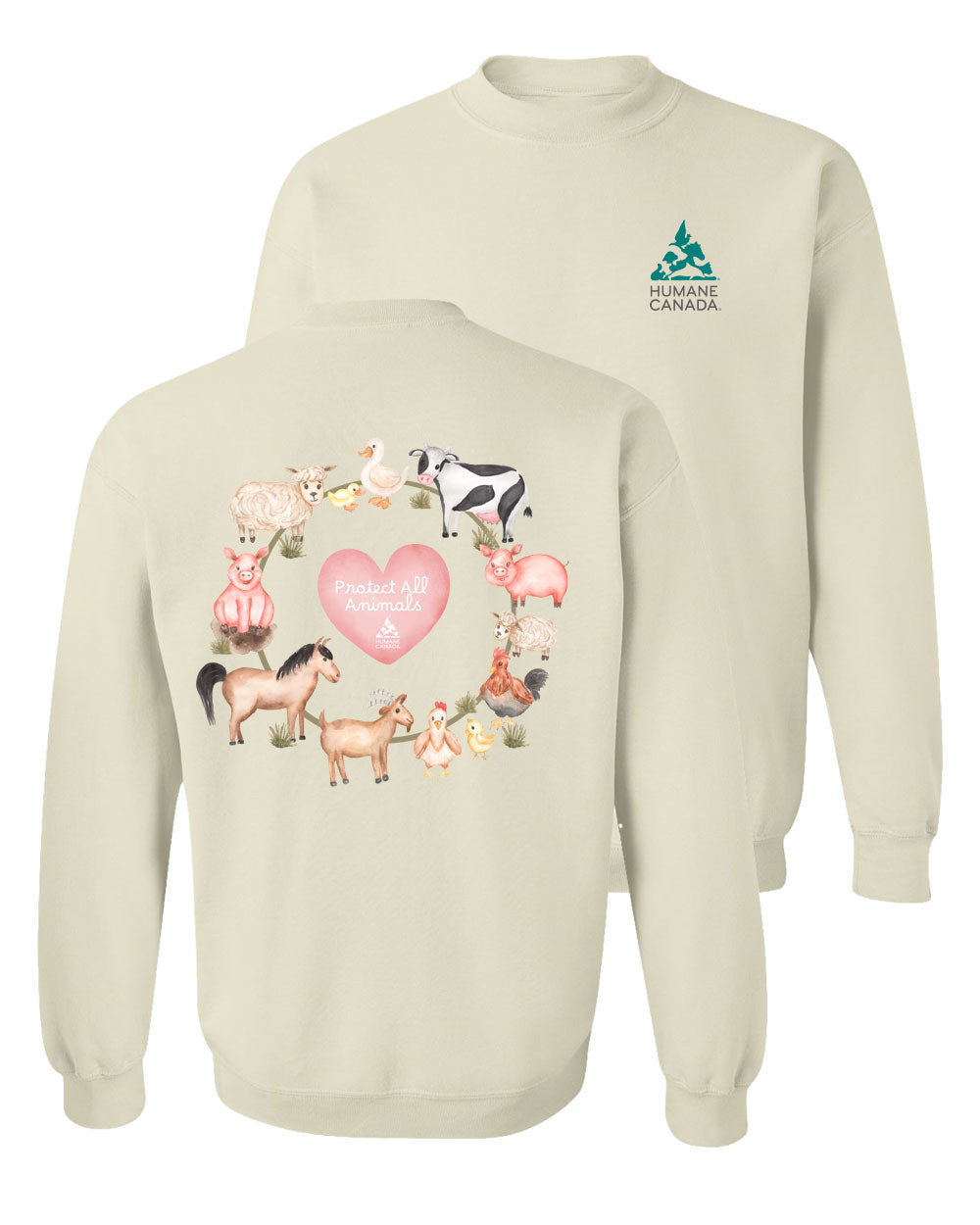 Protect All Farm Animals - Crewneck Sweatshirt