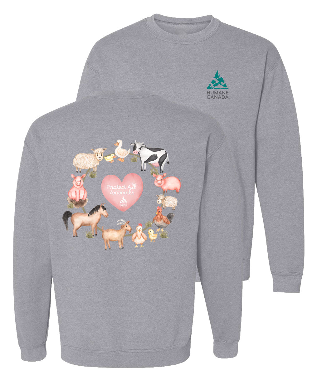Protect All Farm Animals - Crewneck Sweatshirt