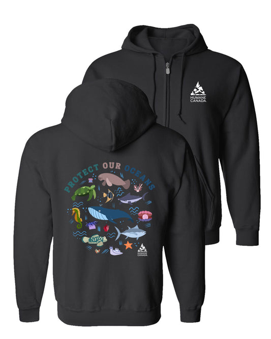 Protect Our Oceans - Zip Hoodie