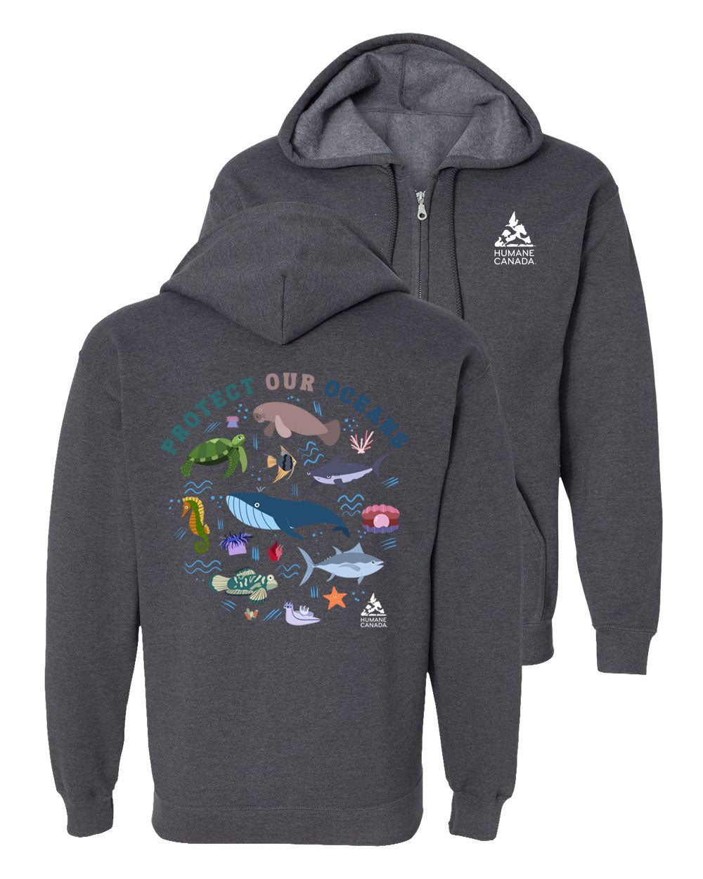 Protect Our Oceans - Zip Hoodie