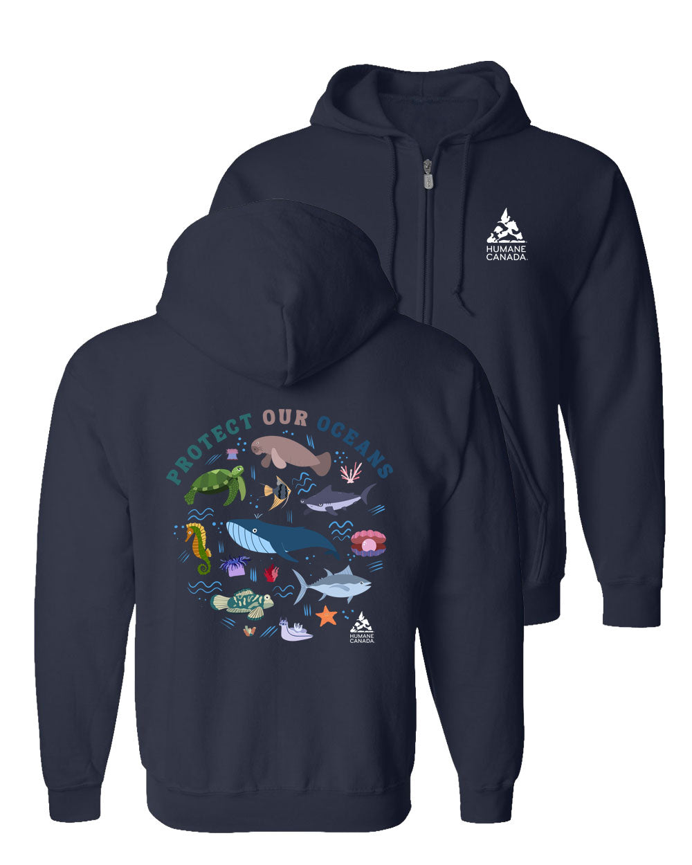 Protect Our Oceans - Zip Hoodie
