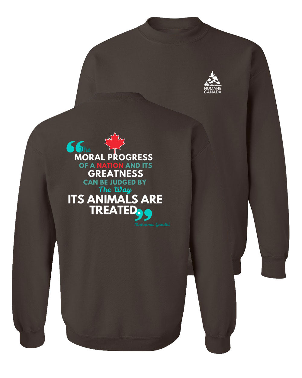 Ghandi Quote - Crewneck Sweatshirt