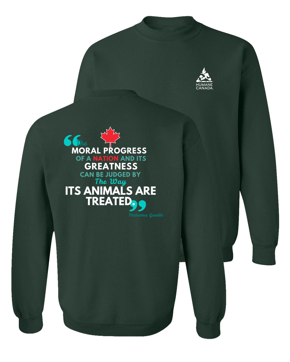 Ghandi Quote - Crewneck Sweatshirt