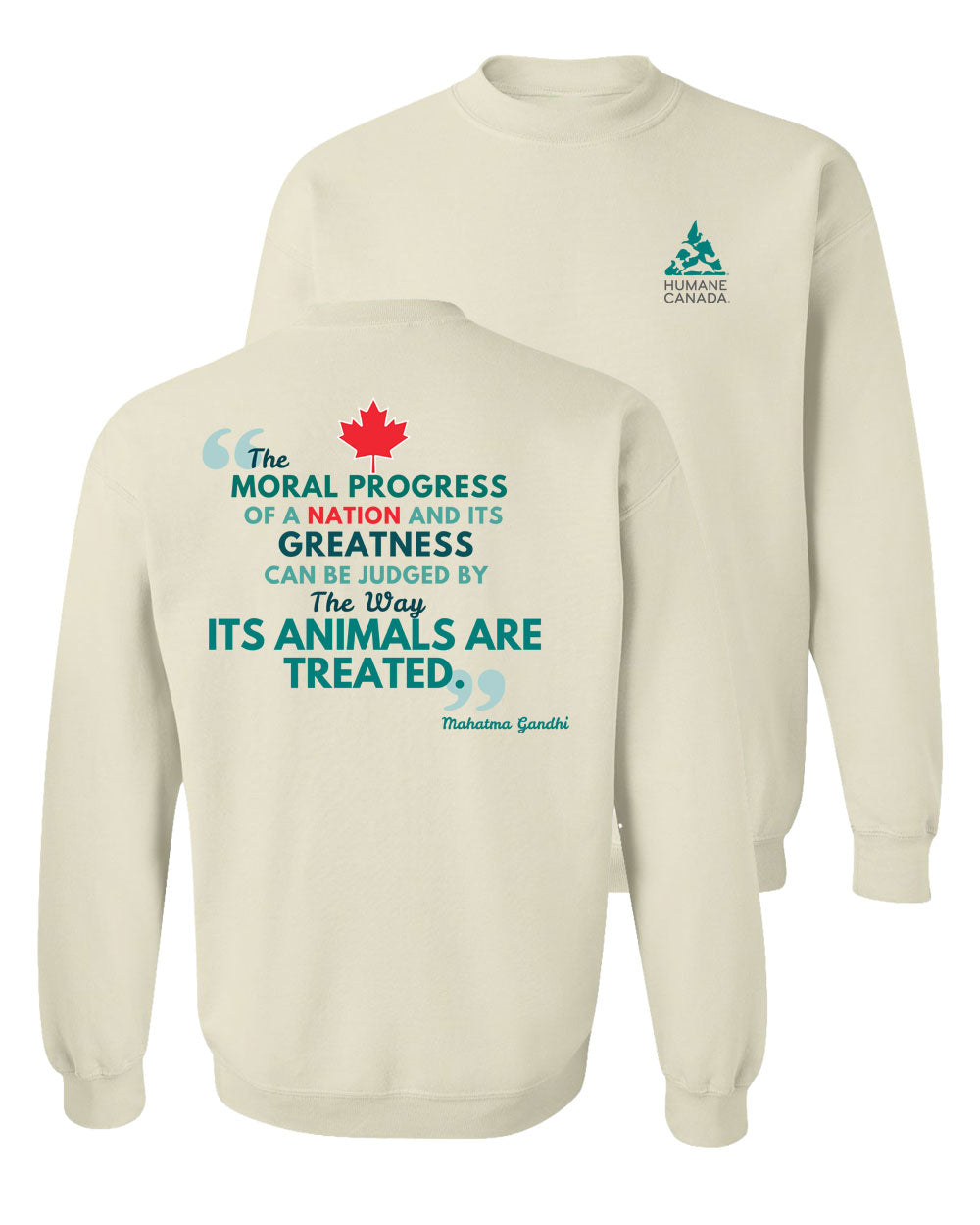 Ghandi Quote - Crewneck Sweatshirt
