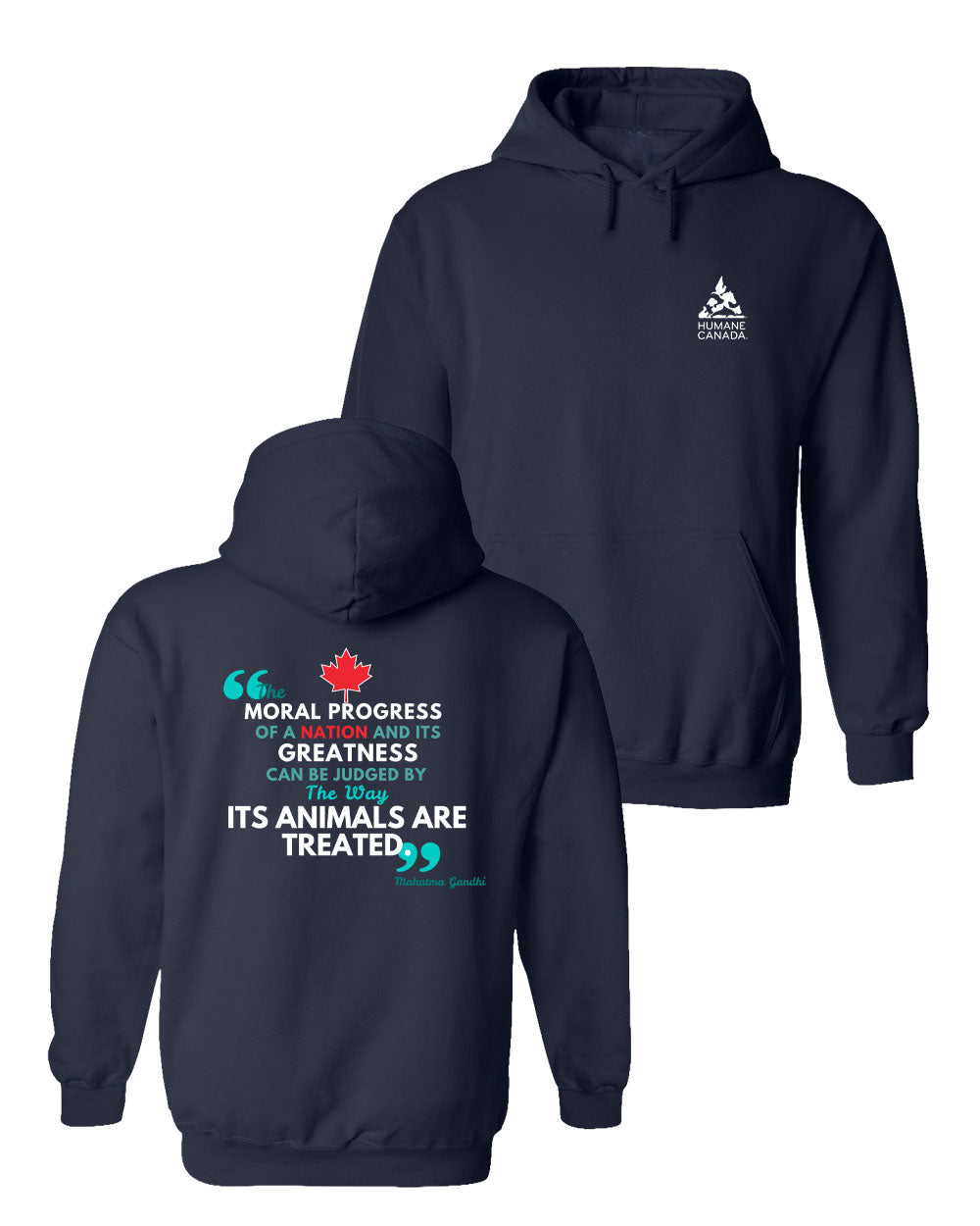 Ghandi Quote - Pullover Hoodie
