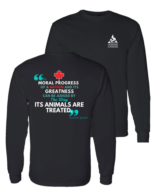 Ghandi Quote - Long Sleeve T-shirt