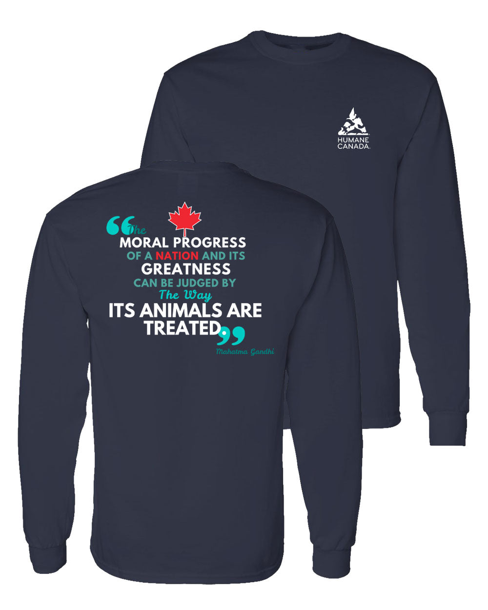 Ghandi Quote - Long Sleeve T-shirt