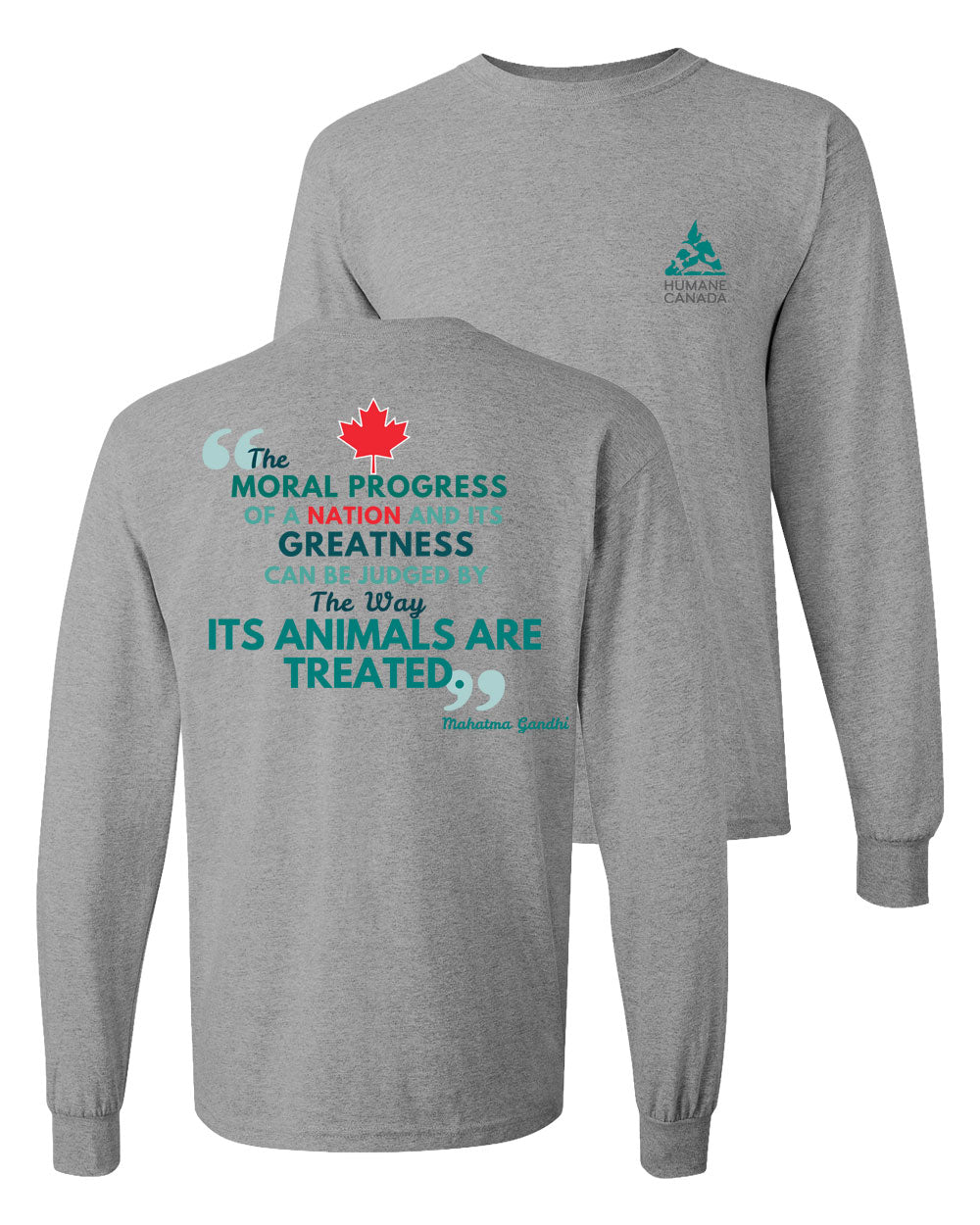 Ghandi Quote - Long Sleeve T-shirt