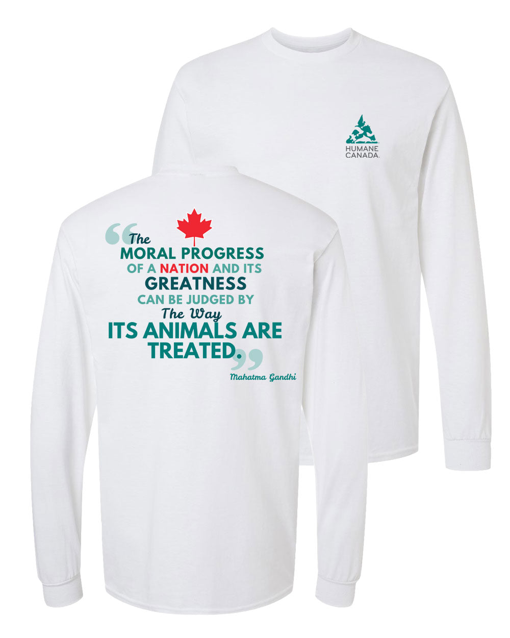Ghandi Quote - Long Sleeve T-shirt