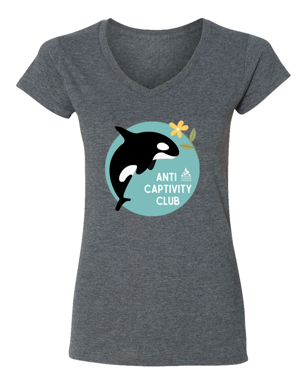 Whale - V-Neck Ladies T-shirt