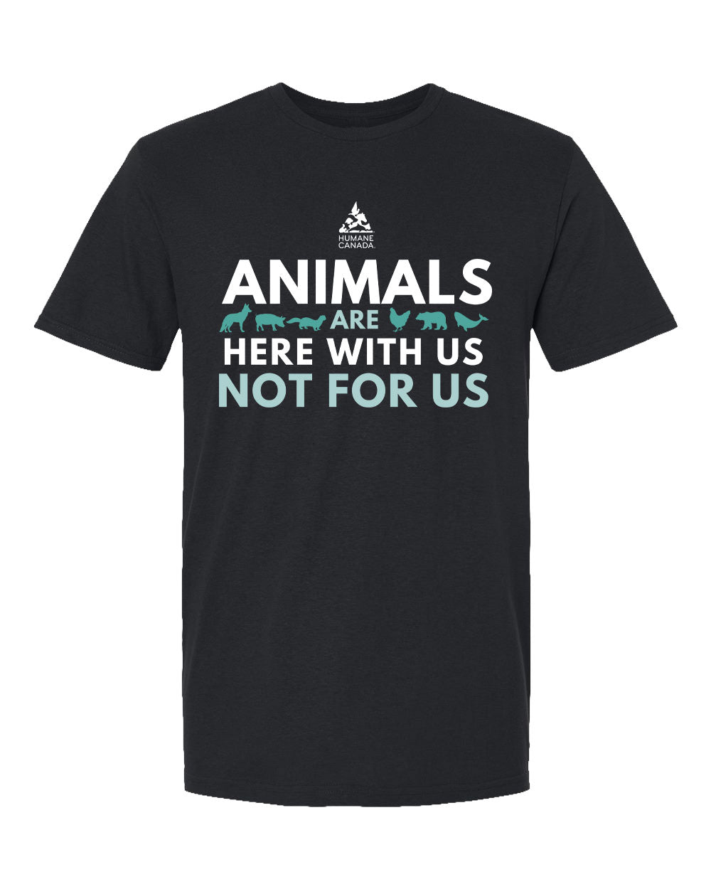 Here with us, not for us - Crewneck Unisex T-shirt
