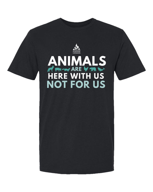 Here with us, not for us - Crewneck Unisex T-shirt