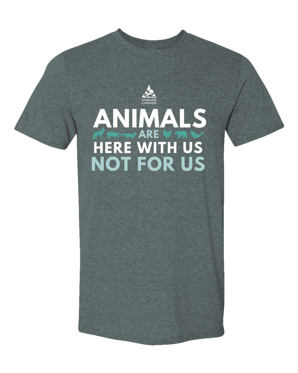 Here with us, not for us - Crewneck Unisex T-shirt