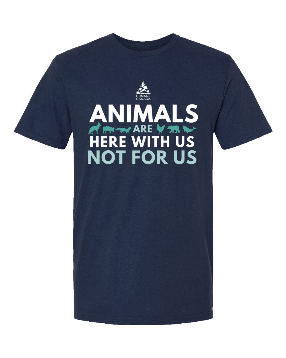 Here with us, not for us - Crewneck Unisex T-shirt