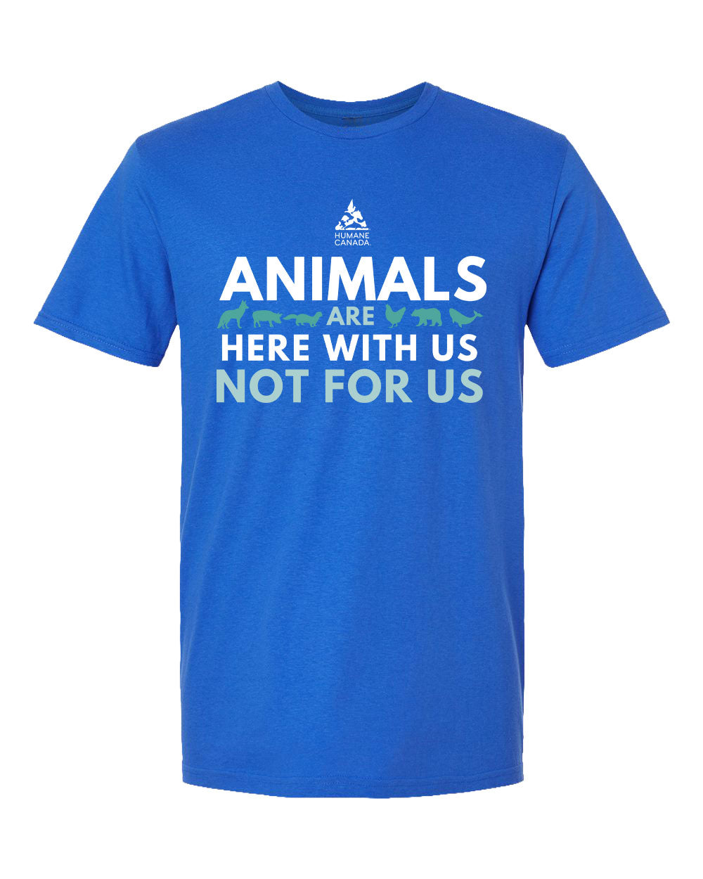 Here with us, not for us - Crewneck Unisex T-shirt