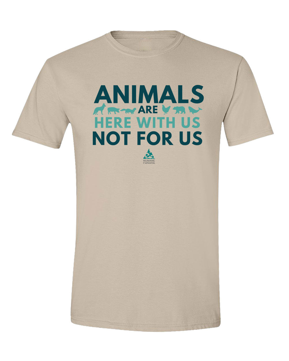 Here with us, not for us - Crewneck Unisex T-shirt