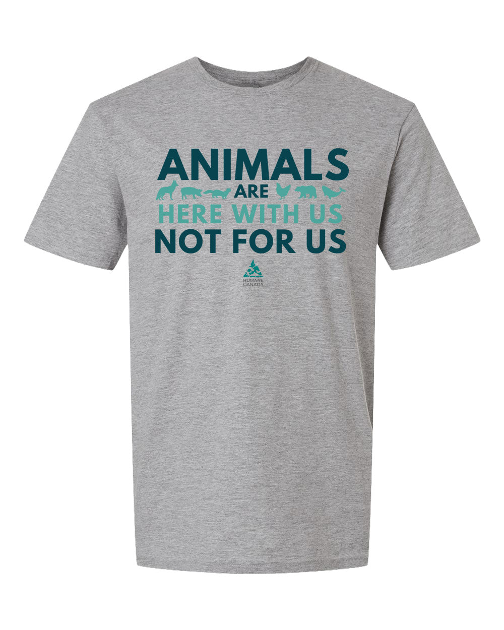 Here with us, not for us - Crewneck Unisex T-shirt