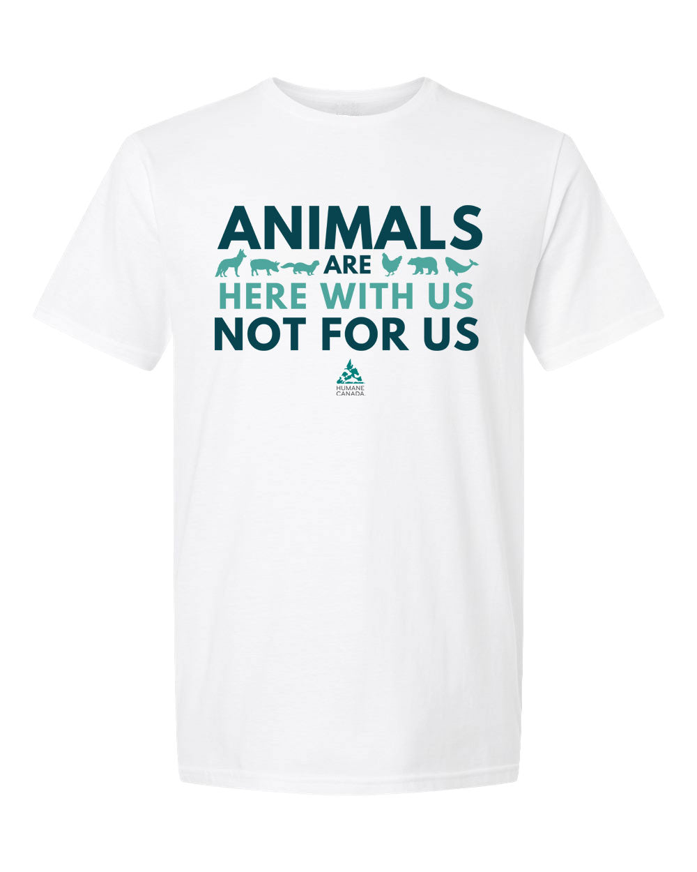 Here with us, not for us - Crewneck Unisex T-shirt