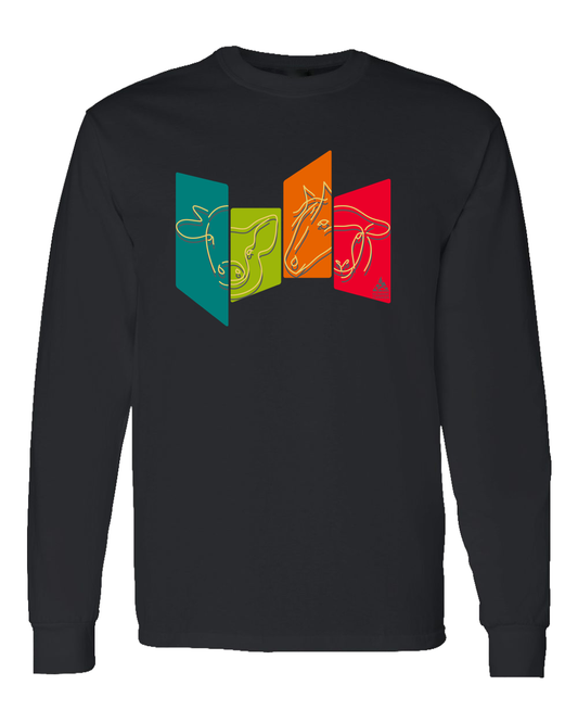 Animal Panels 2 - Long Sleeve T-shirt