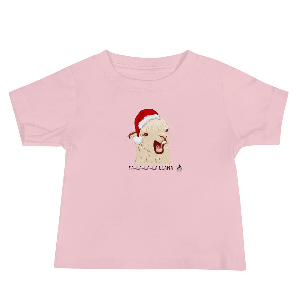 Fa-La-La-Llama Baby Jersey Short Sleeve Tee