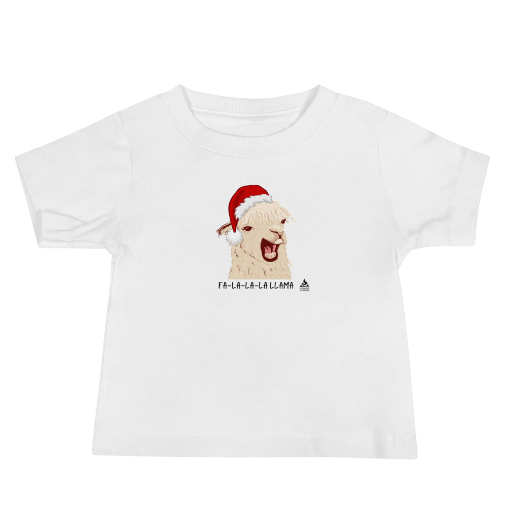 Fa-La-La-Llama Baby Jersey Short Sleeve Tee