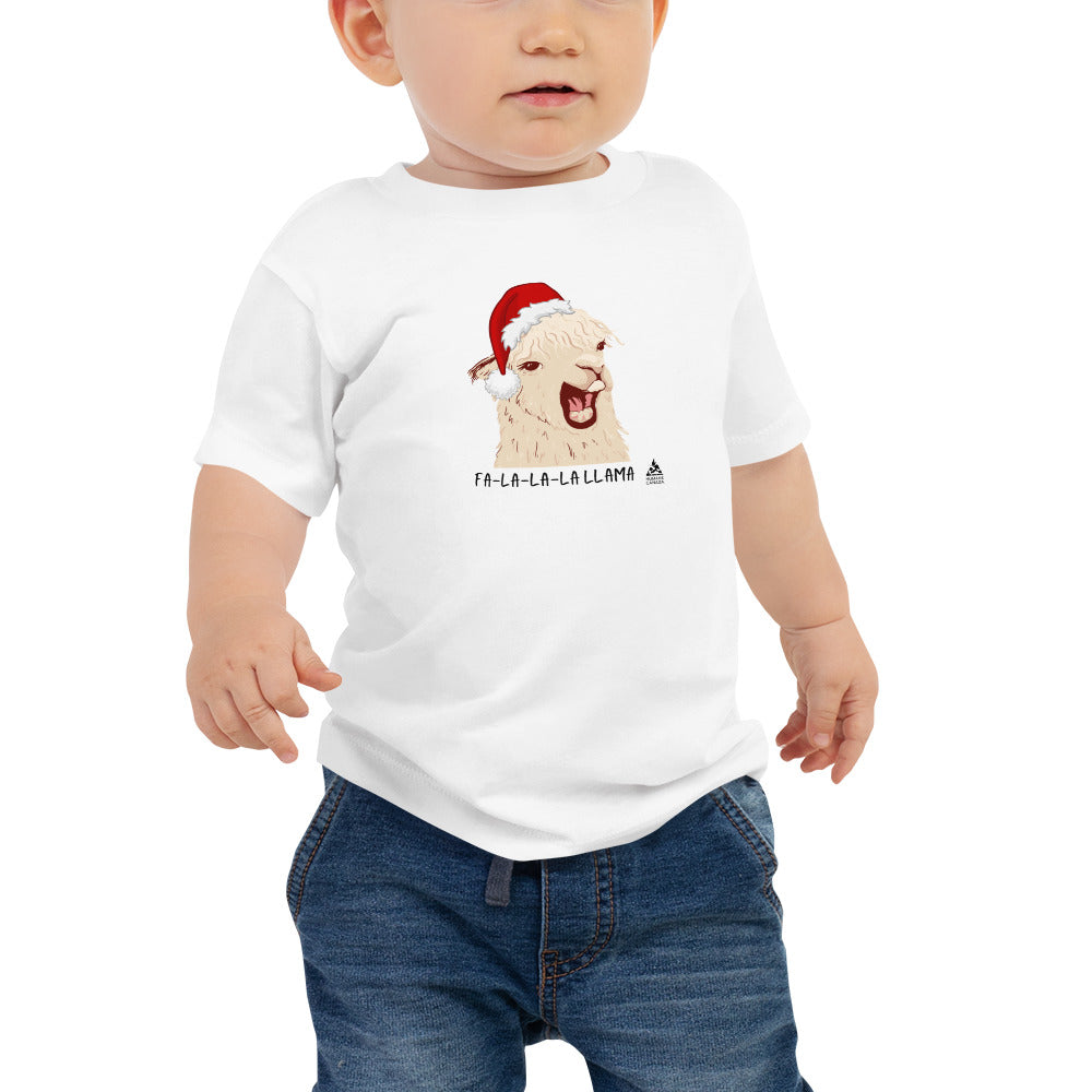 Fa-La-La-Llama Baby Jersey Short Sleeve Tee