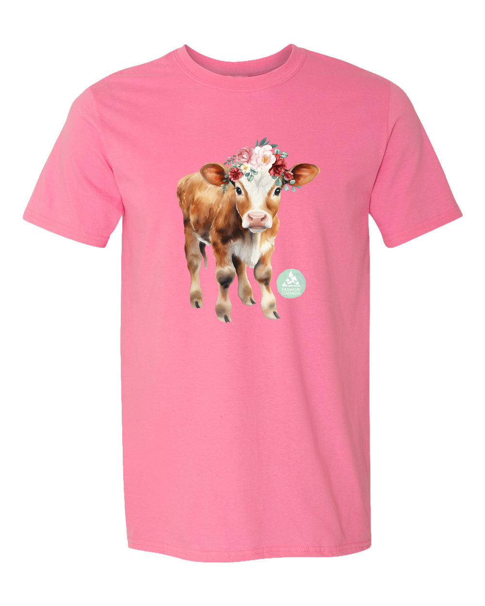 Floral Cow - Crewneck Unisex T-shirt
