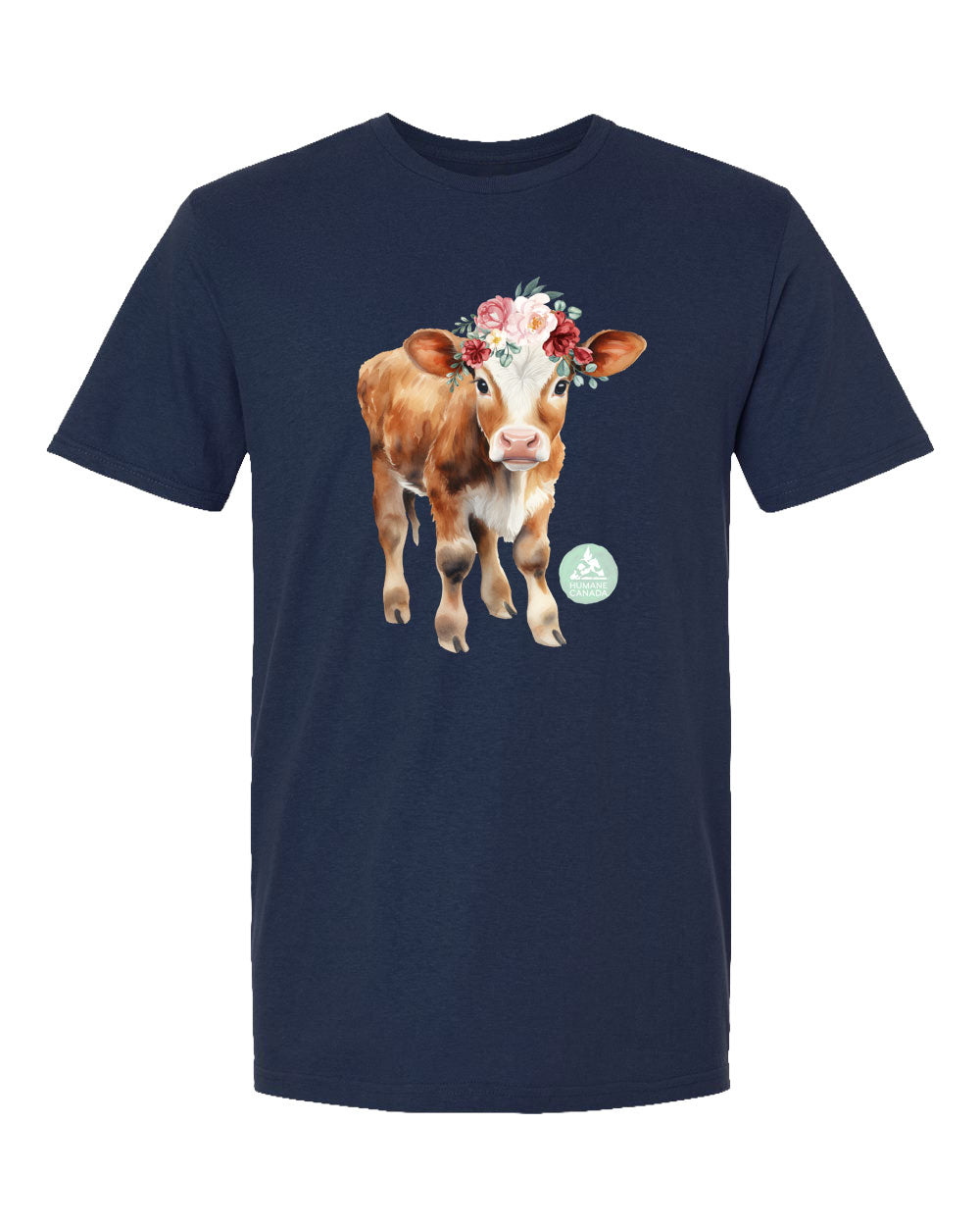 Floral Cow - Crewneck Unisex T-shirt