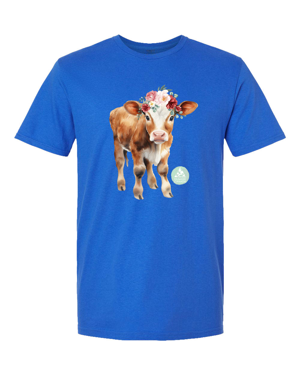 Floral Cow - Crewneck Unisex T-shirt