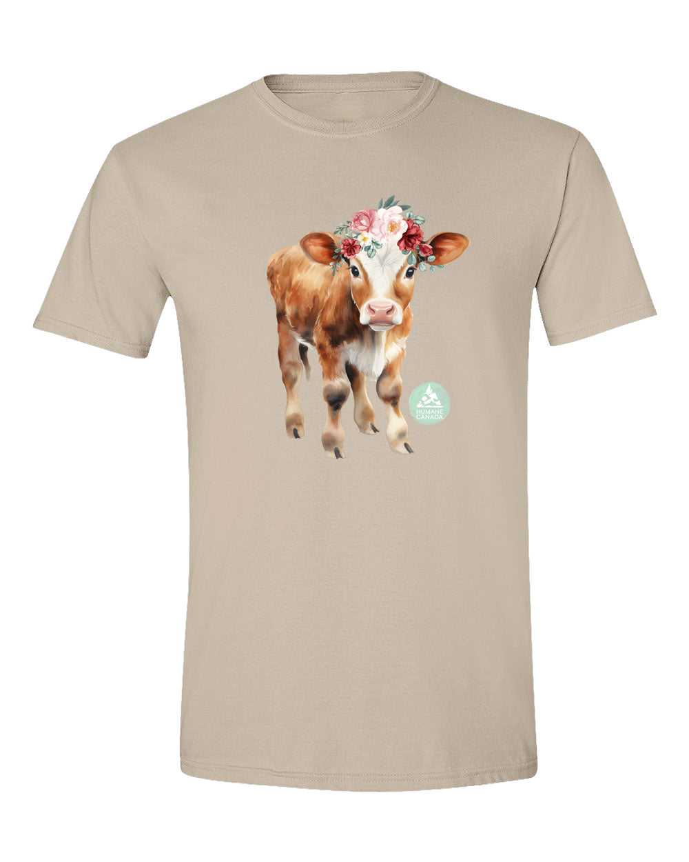 Floral Cow - Crewneck Unisex T-shirt