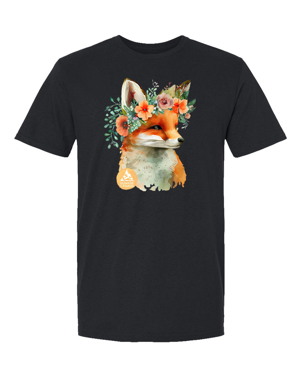 Floral Fox - Crewneck Unisex T-shirt