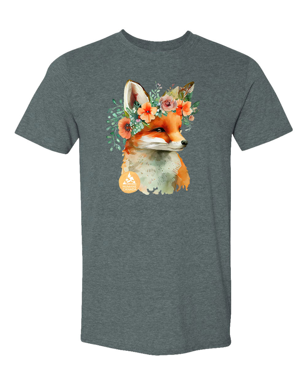 Floral Fox - Crewneck Unisex T-shirt