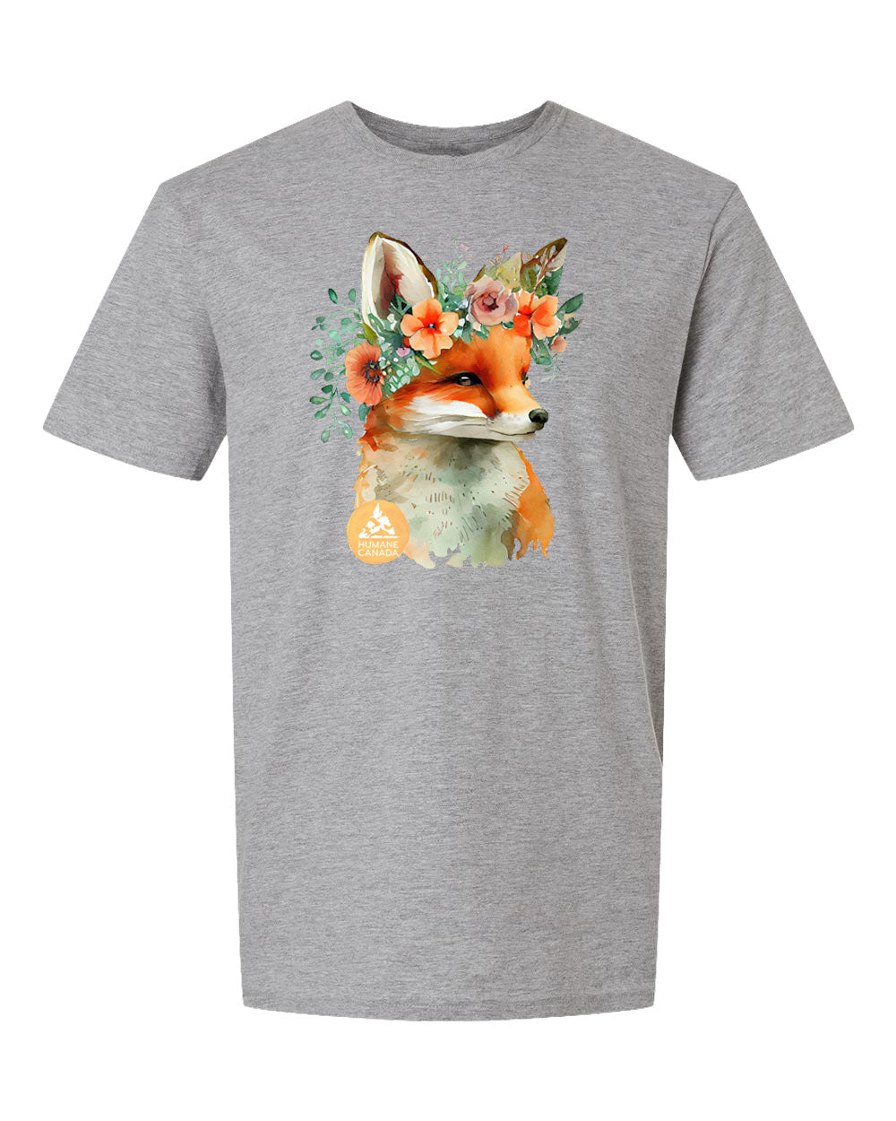 Floral Fox - Crewneck Unisex T-shirt