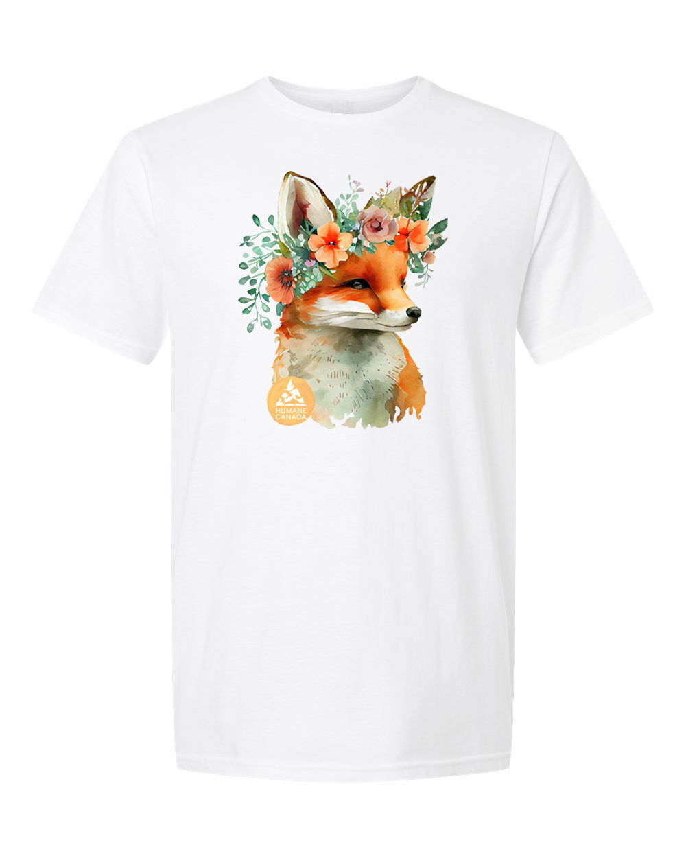 Floral Fox - Crewneck Unisex T-shirt